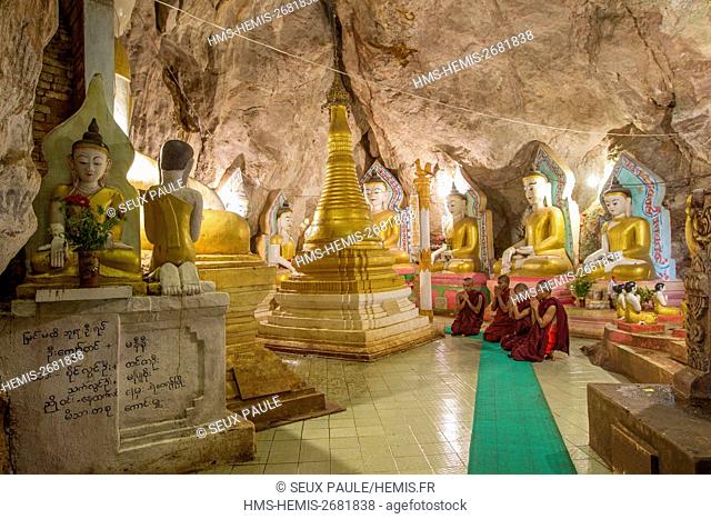 Myanmar (Burma), Shan state, Kalaw, Shwe OO Min pagoda