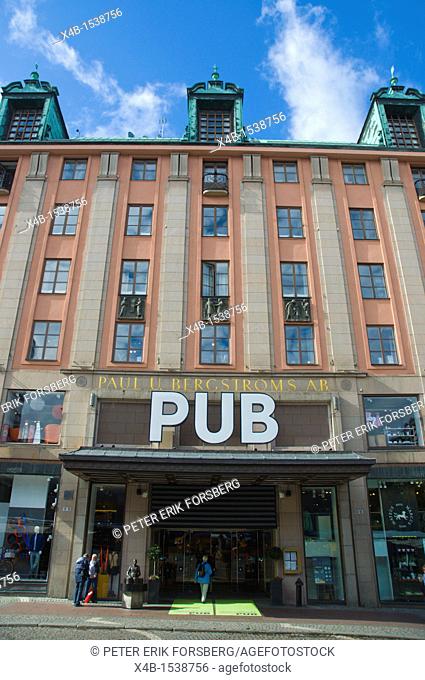 PUB department store where Greta Garbo was discovered at Hötorget square Norrmalm district Stockholm Sweden Europe