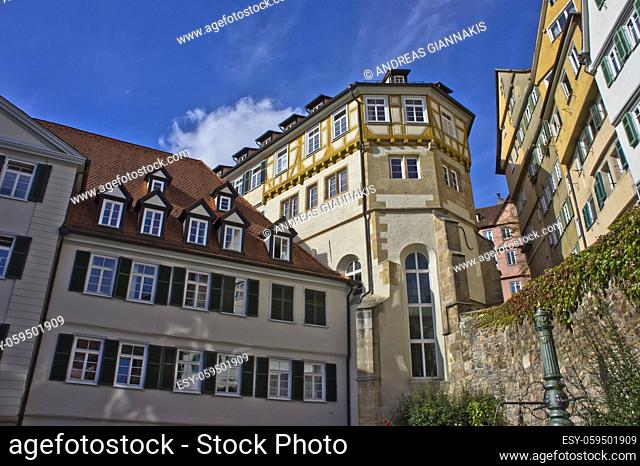 Tübingen, Old city street view, Germany