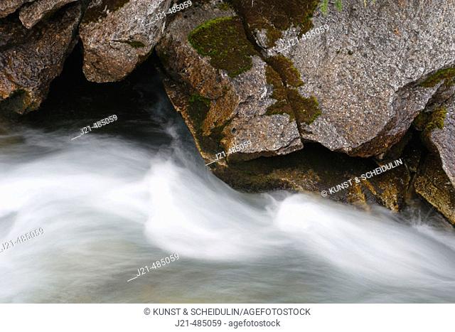 River Tauernbach, Tauerntal near Jamnig-Alm, Mallnitz, Hohe Tauern National Park, Alps, Kärnten/Carinthia, Austria