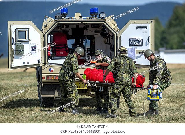 The Day of Support Forces of the Czech Army - Cihelna 2018 began on August 17, 2018, in Kraliky, Czech Republic. (CTK Photo/David Tanecek) - CIHELNA 2018 DAY OF...