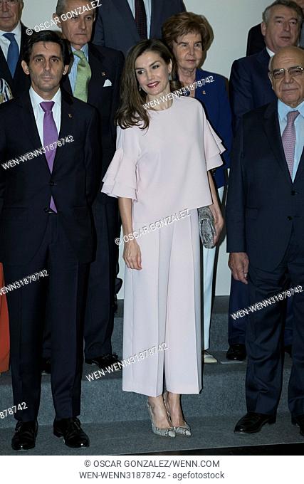 Queen Letizia of Spain attends the 'Foundation Against Drugs' meeting at Distrito Telefonica in Madrid Featuring: Queen Letizia Where: Madrid