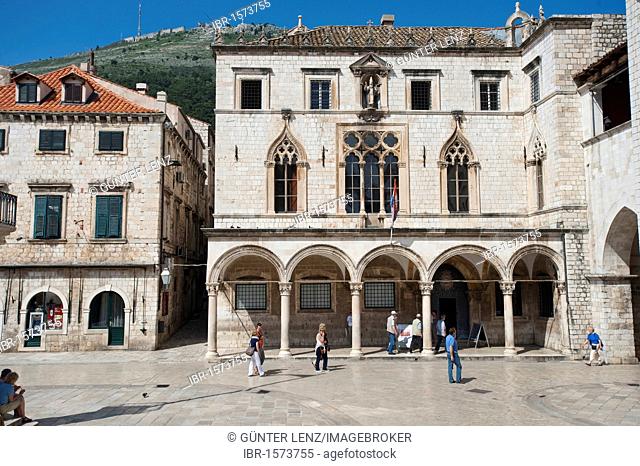 Sponza palace, Palazzo Sponza, Dubrovnik, Dubrovnik County, Croatia, Europe