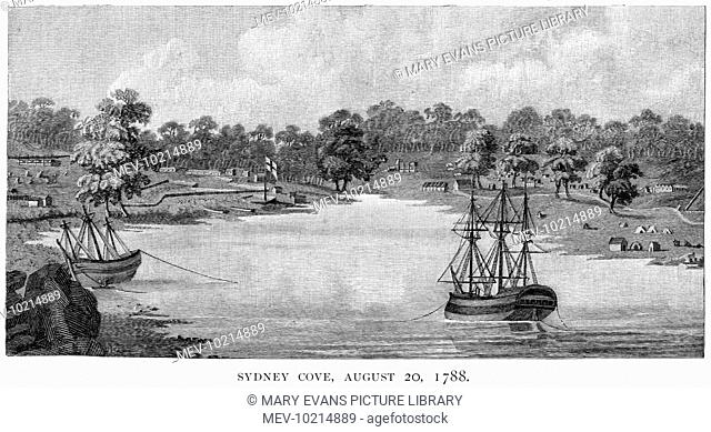 Sydney Cove at the time of the first settlement