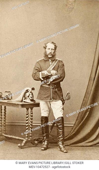 A Victorian man in military uniform, possibly Frederick Charles Polhill-Turner of the 6th Dragoon Guards (Carabiniers)