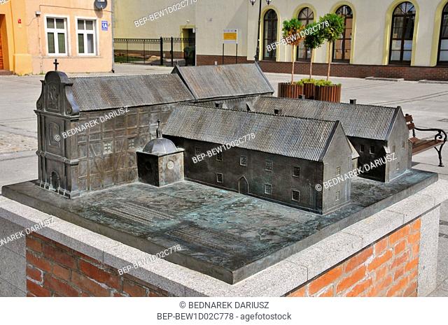 Imitation of non-existing monastery, Klasztorny Square. Inowroclaw, Kuyavian-Pomeranian Voivodeship, Poland