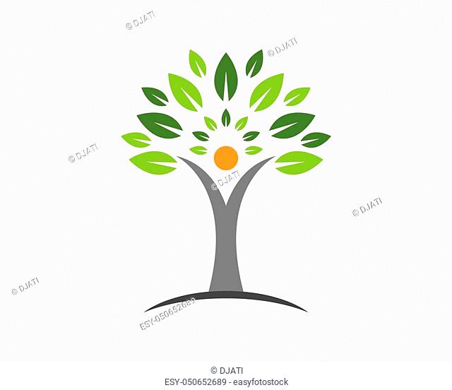 Tree vector icon illustration design
