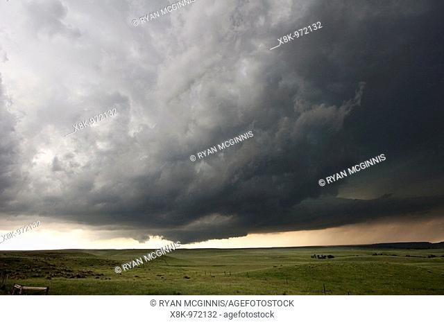 A wall cloud in Goshen County, Wyoming, June 5, 2009