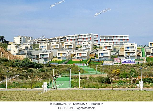 New development, residential area, building boom, Benicasim, Benicassim, Valencia, Castellon, Spain, Europe
