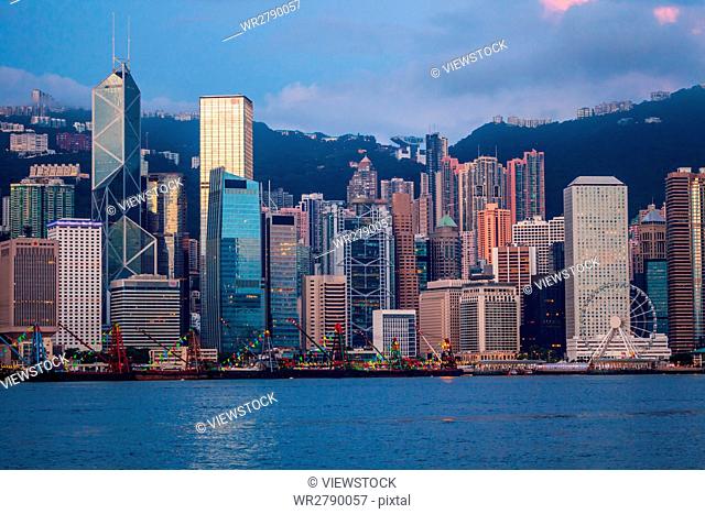 Hongkong city architectural landscape