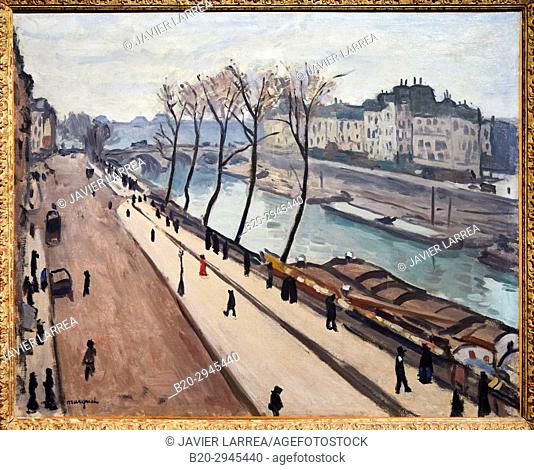 La Seine vue du quai des Grands-Augustins, 1906, Albert Marquet, Musée d'Art Moderne, Troyes, Champagne-Ardenne Region, Aube Department, France, Europe