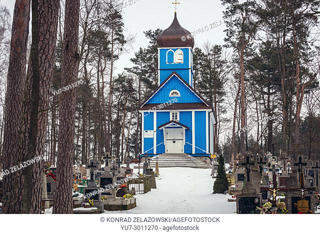 Orthodox church of Saint John the Theologian in Pawly village, Bialystok County in Podlaskie Voivodeship of northeastern Poland