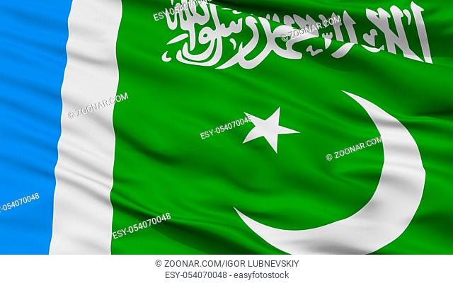 Jamaat E Islami Pakistan Flag, Closeup View