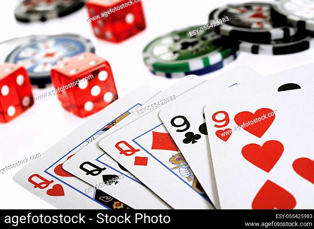 poker, gambling, hand, cards, full house