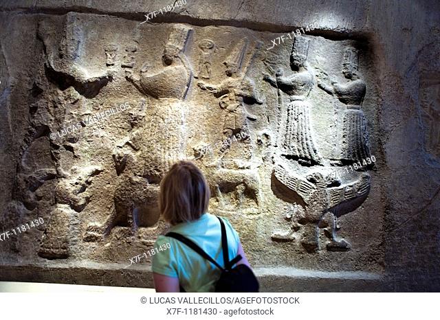 Museum Island Pergamonmuseum  relief assyrian  Berlin  Germany