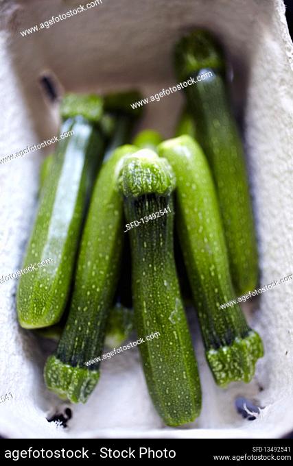 Fresh courgettes