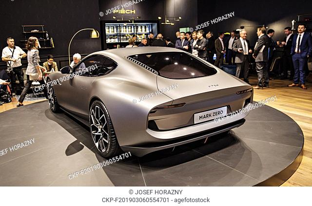 All-electric GT Piech Mark Zero was presented at the 2019 Geneva International Motor Show on Tuesday, March 5th, 2019. (CTK Photo/Josef Horazny)