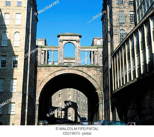 Regent Bridge. Waterloo Place. Edinburgh. Scotland