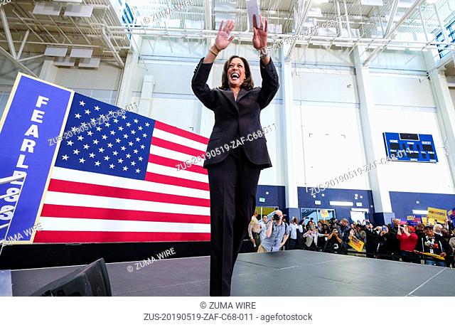 May 19, 2019 - Los Angeles, California, U.S - U.S. Senator Kamala Harris holds her first organizing event in Los Angeles as she campaigns in the 2020 Democratic...