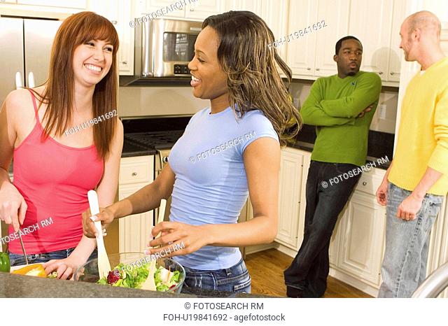 people friends get together in kitchen 2025 20s