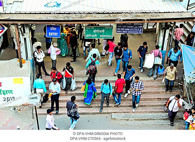 Borivali Railway Station, Mumbai, Maharashtra, India, Asia