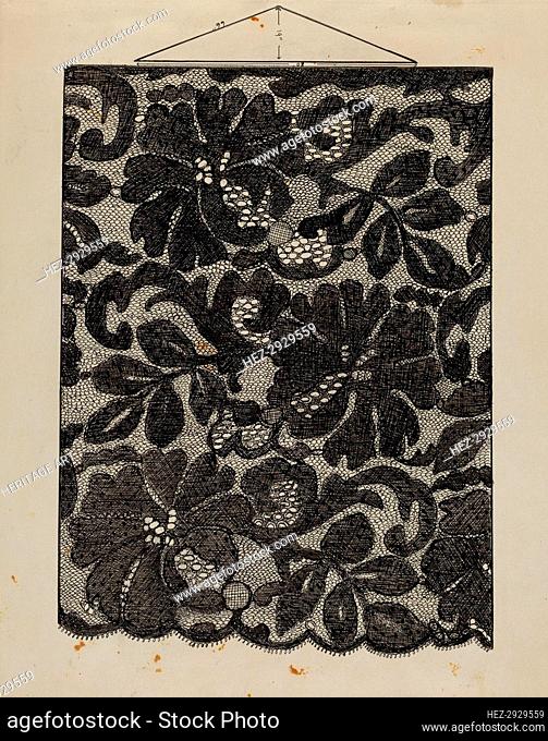 Embroidered Lace, c. 1936. Creator: Florence Stevenson