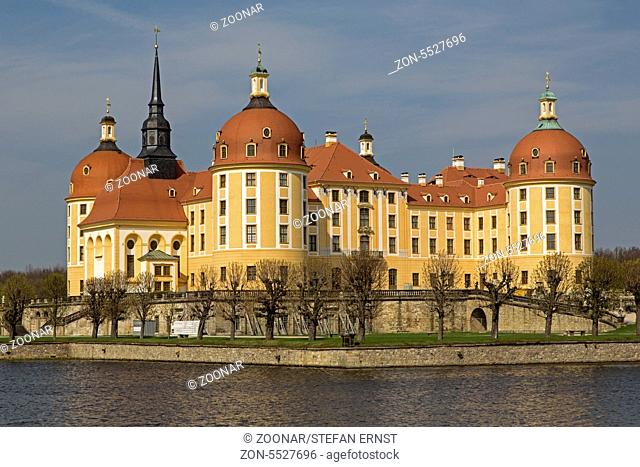 Schloss Moritzburg, Dresden, Sachsen, Deutschland, Europa / Castle Moritzburg, Dresden, Saxon, Germany, Europe