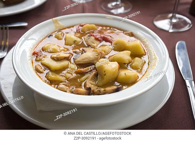 Cuttlefish and potato stew Spain