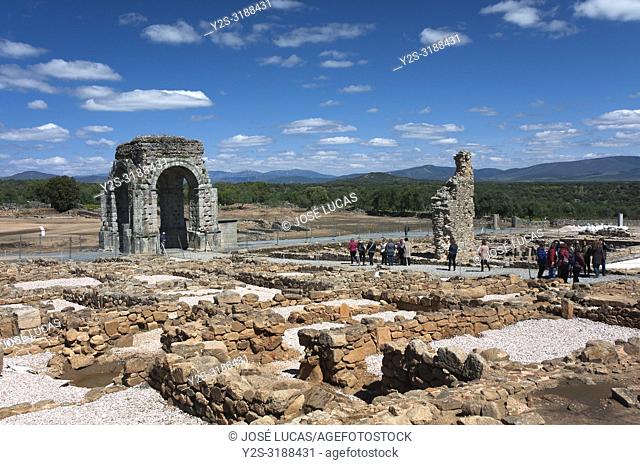 Roman ruins of Caparra, Guijo de Granadilla, Caceres province, Region of Extremadura, Spain, Europe