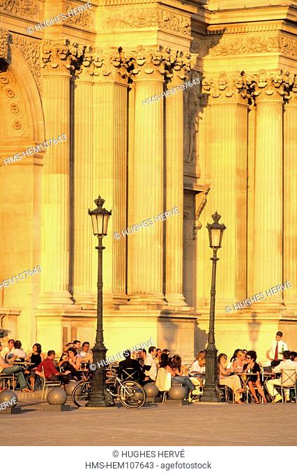 France, Paris, Louvre Museum, the Marly Cafe Terrace