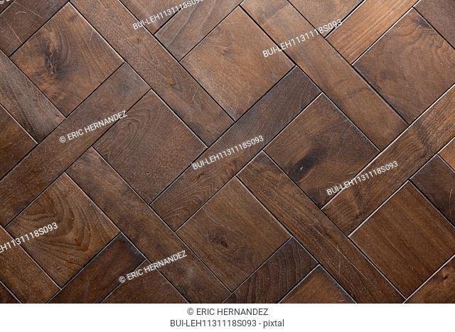 Detail shot of a brown wooden floor at Irvine; California; USA