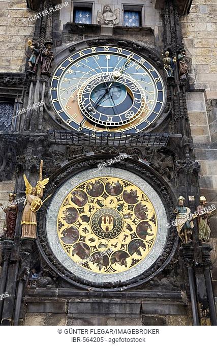 Prague Orloj astronomical clock old city hall Prague Czechia