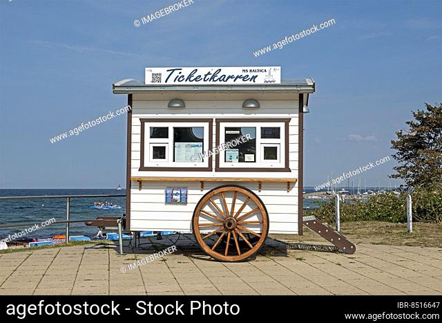 Ticket carts, beach promenade, Kühlungsborn, Mecklenburg-Western Pomerania, Germany, Europe