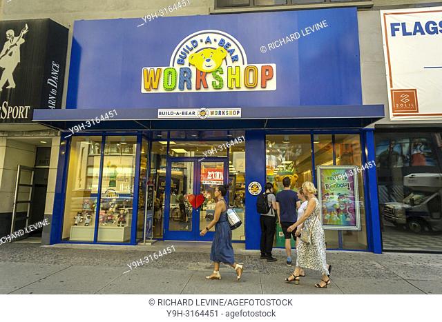 The Build-A-Bear Workshop store in Herald Square in New York on Tuesday, August 28, 2018. Build-A-Bear Workshop Inc. is scheduled to report its second-quarter...