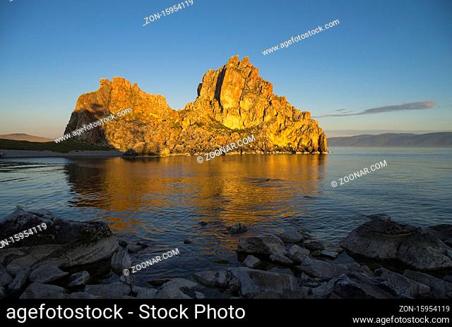 Shamanism is considering Shaman Rock as one of the main centers of power in the world. Olkhon, Lake Baikal