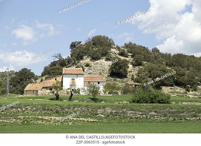 Mora de Rubielos medieval village Gudar mountains, Teruel, Aragon, Spain