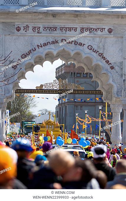 David and Samantha Cameron visit a Sikh temple in Gravesend, Kent, to join in celebrations for the spring festival of Vaisakhi Featuring: Atmosphere Where:...