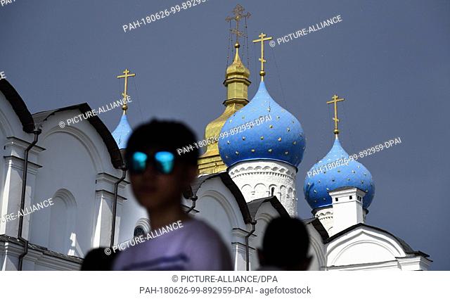 26 June 2018, Kazan, Russia - Soccer, World Cup, National Team: The Cathedral of the Annunciation inside the Kazan Kremlin. Photo: Ina Fassbender/dpa