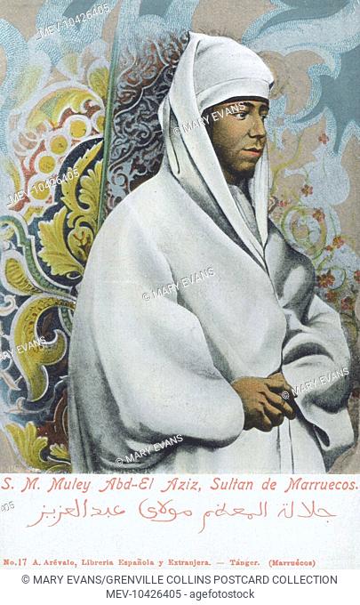 Abdelaziz of Morocco (1878 - 1943²), also known as Mulai Abd al-Aziz IV, served as the Sultan of Morocco from 1894 (at the age of sixteen) until he was deposed...