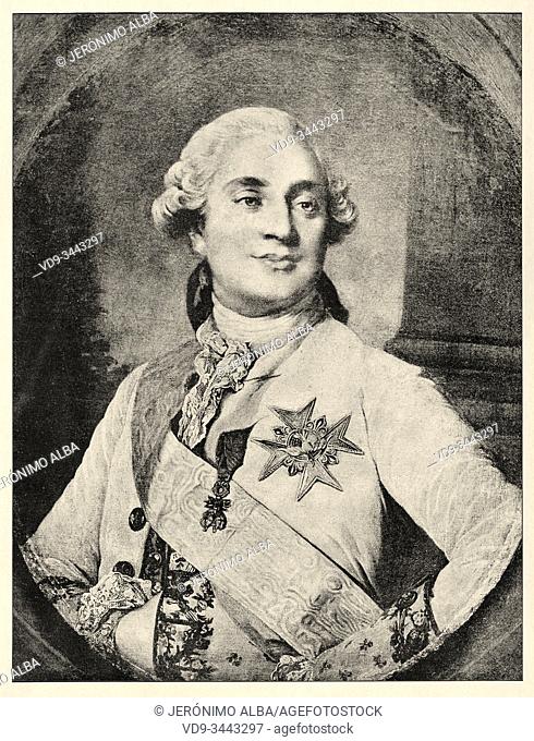 Portrait of Louis XVI the Restorer of the French Liberty (1754-1793). King of France from 1774 to 1793. House of Bourbon