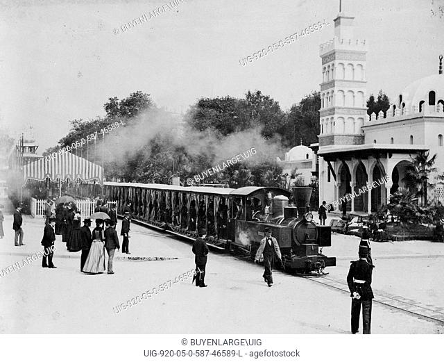 Trains at the Paris Universal Exposition in 1900 1900
