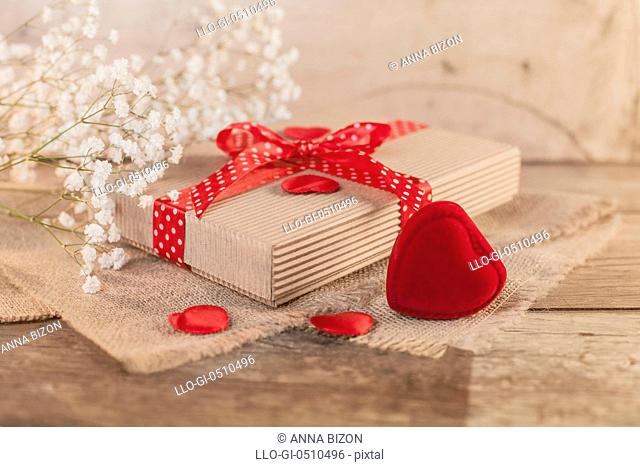 Rustic valentine's day with cute gift Debica, Poland