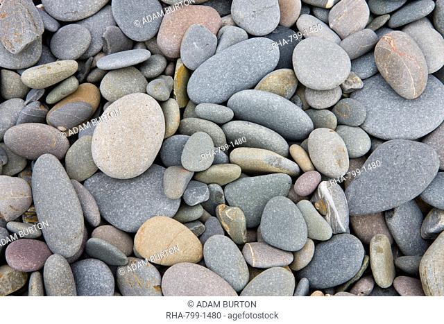 Pebbles on Sandymouth beach, Cornwall, England, United Kingdom, Europe