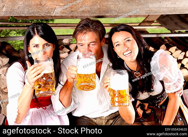drinking, celebrations, oktoberfest, bavarian, friends