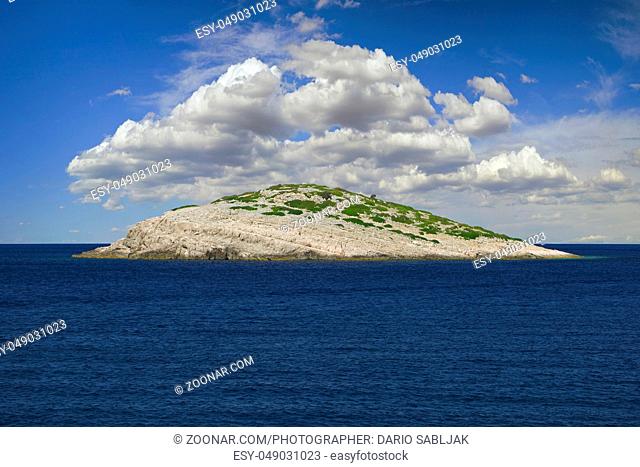 Isolated Rocky Island Kornati Archipelago Croatia