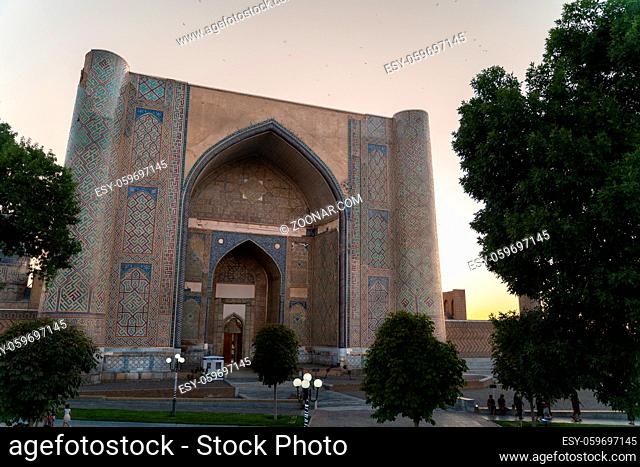 The memorial complex Shohizinda mausoleum in Bukhara, Uzbekistan