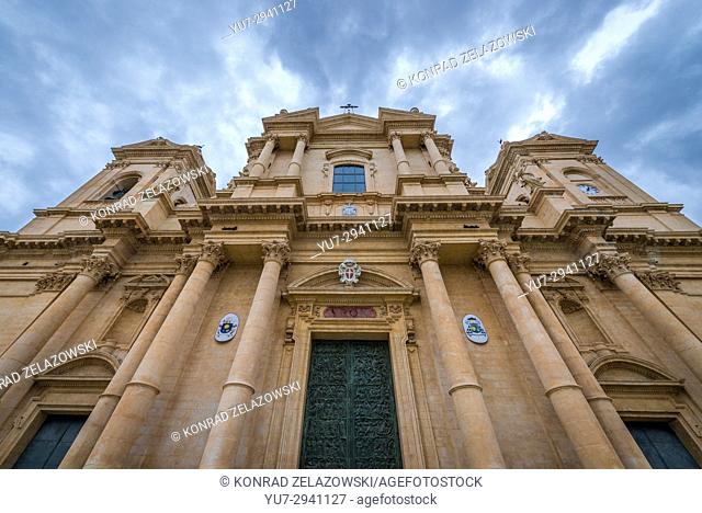 Noto Cathedral, dedicated to Saint Nicholas of Myra in Noto town, Province of Syracuse on Sicily Island in Italy