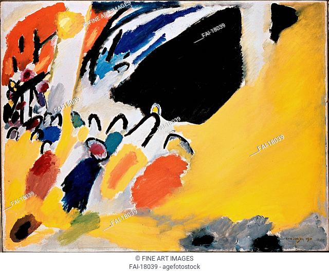 Impression III (Concert). Kandinsky, Wassily Vasilyevich (1866-1944). Oil on canvas. Expressionism. 1911. Städtische Galerie im Lenbachhaus, Munich