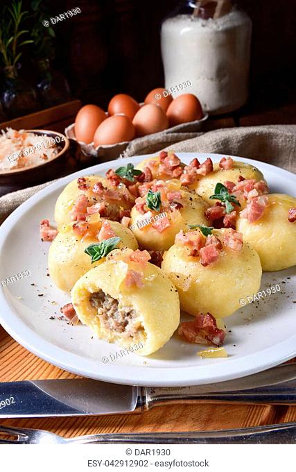 Pyzy are a type of polish dumpling