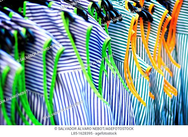 Market sale of clothing
